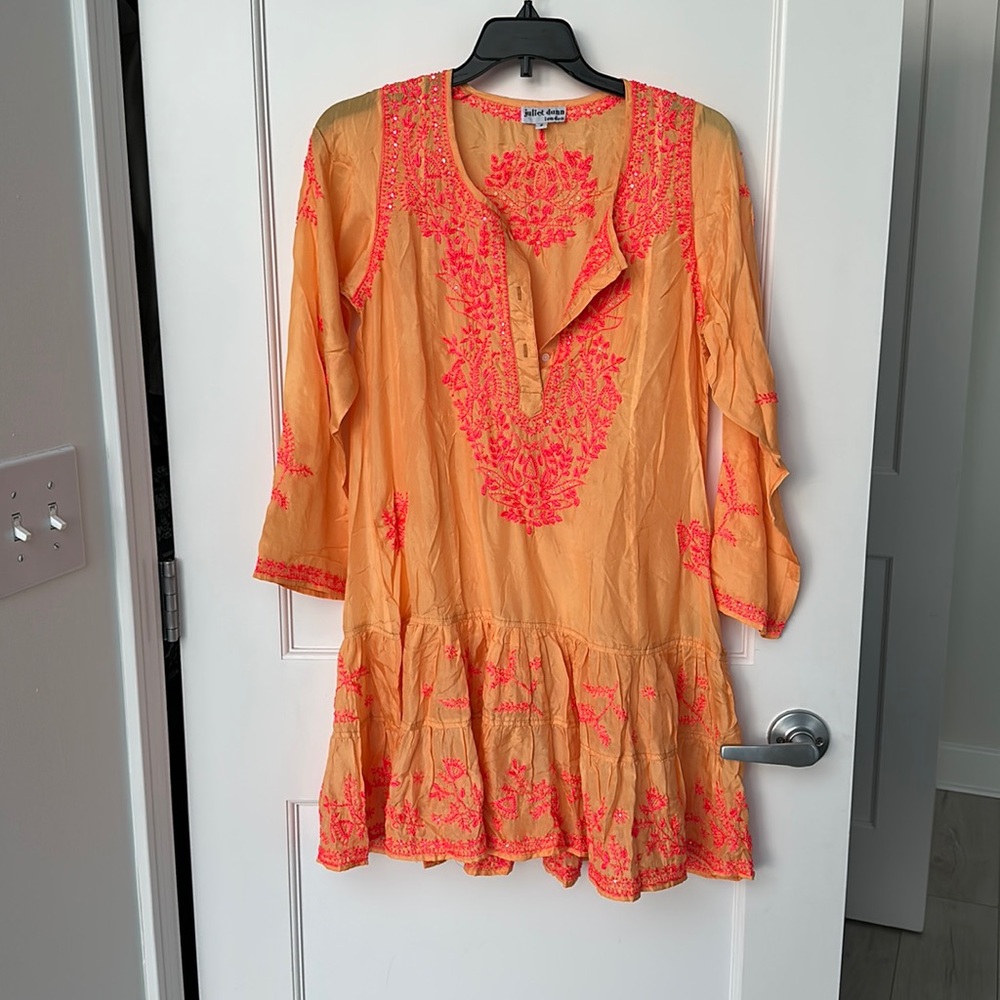 Mini silk dress